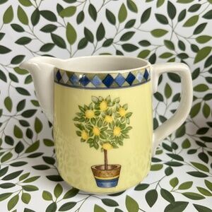 ROYAL DOULTON Pitcher Small Lemon Tree China Vintage